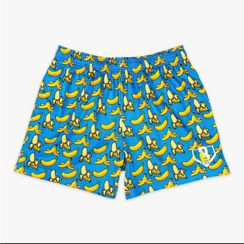 NWT, Youth Medium Baseball Lifestyle 101 Banana Shorts